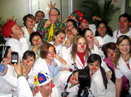 image: patch adams at work